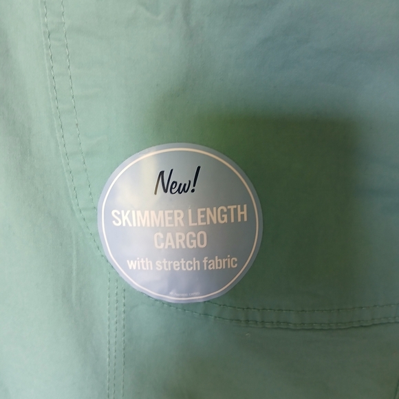 Riders By Lee Womens Skimmer Length Cargo Size 12m Aqua - Picture 6 of 9